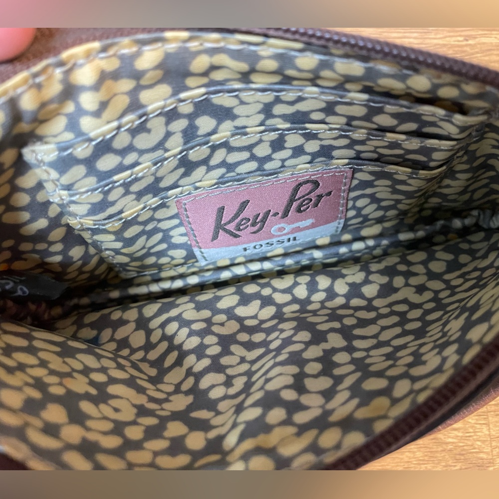 Fossil | Key-Per | Coated Canvas | Wristlet | Min… - image 3